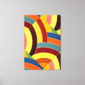 chic stijlvolle hedendaagse chevrons canvas afdruk (Voorkant)