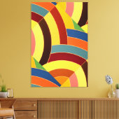 chic stijlvolle hedendaagse chevrons canvas afdruk (Insitu (Woonkamer))