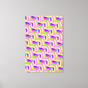 chic stijlvolle hedendaagse chevrons canvas afdruk
