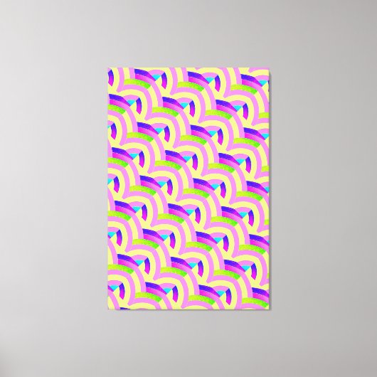chic stijlvolle hedendaagse chevrons canvas afdruk (Voorkant)