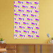 chic stijlvolle hedendaagse chevrons canvas afdruk (Insitu (Woonkamer))