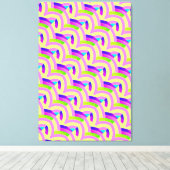 chic stijlvolle hedendaagse chevrons canvas afdruk (Insitu (Houten vloer))