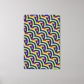 chic stijlvolle hedendaagse chevrons canvas afdruk (Voorkant)