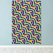 chic stijlvolle hedendaagse chevrons canvas afdruk (Insitu (Houten vloer))