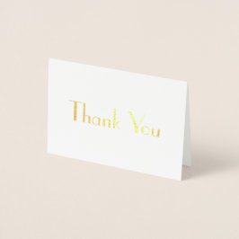 Chic Stijlvolle Lettertype Hartelijk dank Folie Kaarten