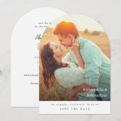 Chic Stijlvolle Mod Foto Opslaan van de datum Arc Kaart (Voorkant / Achterkant)