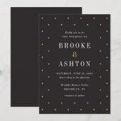 Chic Stippen Editable Color Modern Wedding Invitat Bedankkaart (Voorkant / Achterkant)