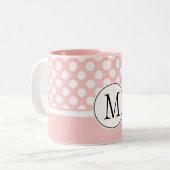 Chic-Stippen Tweekleurige Koffiemok (Voorkant links)