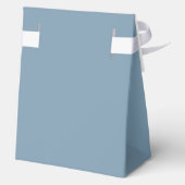 Chic Stof Blauw Bruidsmeisjesfeest Persoonlijk Bedankdoosjes (Achterkant)
