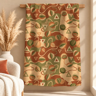 Chic Stof Groen Terracotta Deken Decor Kunst