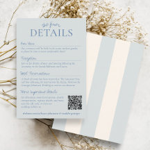 Chic Stofblauwe Strepen Oude Geld Huwelijksdetails