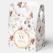 Chic stoffige roze boho waterverf verjaardag gunst bedankdoosjes (Geopend)