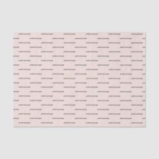 Chic Store Name Pattern Blush Pink Boutique Tissuepapier