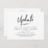 CHIC STREKEN BEWERKBARE KLEUR Wijzig de datum Briefkaart (Voorkant / Achterkant)