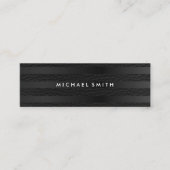 Chic Strepen Nep Leer Mini Visitekaartje (Voorkant)