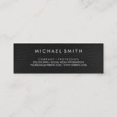 Chic Strepen Nep Leer Mini Visitekaartje (Achterkant)