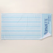 Chic Stripe Bachelorette Strandlaken (Voorkant)