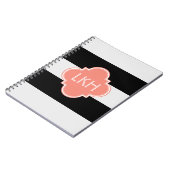 Chic Stripe en drie monogram Notitieboek (Linkerzijde)