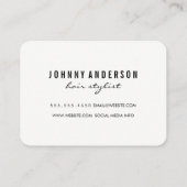 Chic Stripe Patroonschaar Visitekaartje (Achterkant)