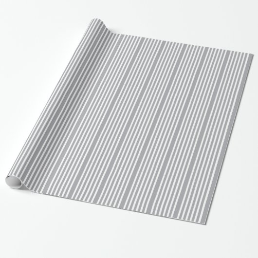 Chic Stripes Design Wrapping Paper Cadeaupapier (Uitgerold)