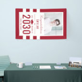 Chic Stripes EDITABLE KLEUR Afstuderen Banner (Beurs)
