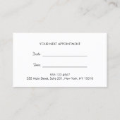 Chic Stripes FAUX Gold Foil Appointinder Afsprakenkaartje (Achterkant)