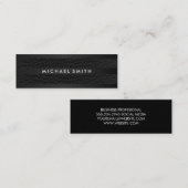 Chic Stripes Faux Leather Mini Visitekaartje (Voorkant / Achterkant)