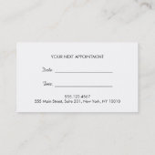 Chic Stripes Roos Gold Salon Appointinder Afsprakenkaartje (Achterkant)