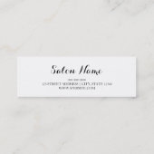 Chic Stripes Roze Black White Makeup Artist Mini Visitekaartje (Achterkant)