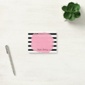 Chic Stripes roze zwart wit Post-it® Notes (Kantoor)