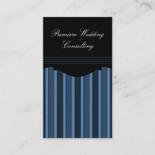 Chic Stripes Visitekaartje, donkerblauw Visitekaartje