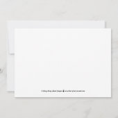 Chic Strokes Editable Color Wedding Update Card Bedankkaart (Achterkant)