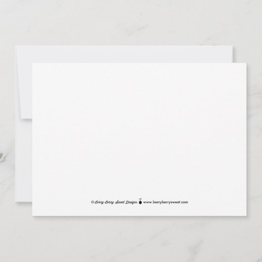 Chic Strokes Editable Color Wedding Update Kaart (Achterkant)