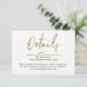 Chic Strokes Wedding Details Enclosure Kaarten (Staand voorkant)