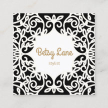 Chic Stylish Black en White Swirls