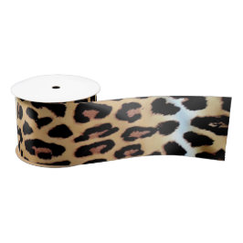 Chic Stylish Elegant Leopard Animal Print Satijnen Lint