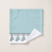 CHIC & STYLISH_ ELEGANT SEAFOAM TASSELS BAD HANDDOEK (Wasdoekje)