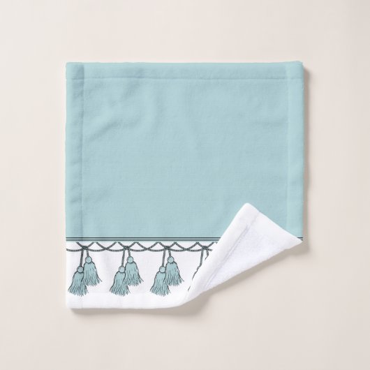 CHIC & STYLISH_ ELEGANT SEAFOAM TASSELS BAD HANDDOEK (Wasdoekje)