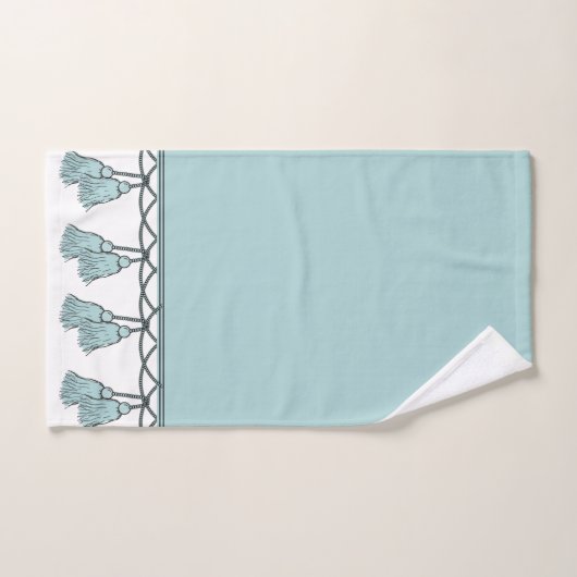CHIC & STYLISH_ ELEGANT SEAFOAM TASSELS BAD HANDDOEK (Handdoek)