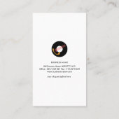 Chic Stylish Gold Guitar Bassistent Musician Visitekaartje (Achterkant)