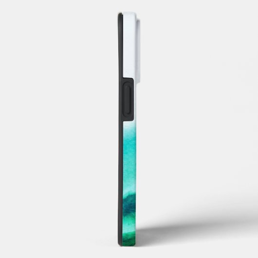 Chic Stylish Green Mountains Landscape Monogrammin Case-Mate iPhone Case (Achterkant / Rechts)