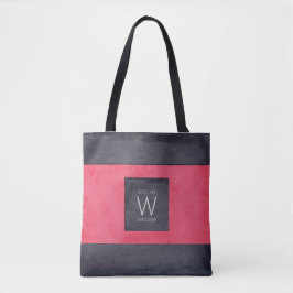 Chic Stylish Modern Monogram Bunco Queen Tote Bag
