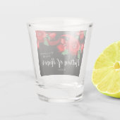 CHIC & STYLISH_MODERN RED FLORL SHOT GLAS (Achterkant)
