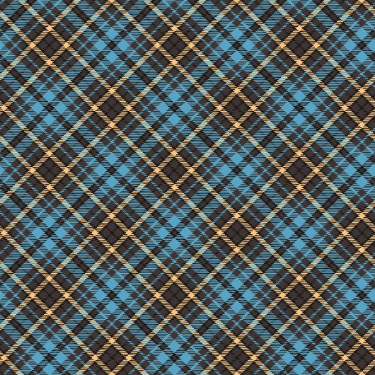 Chic Stylish Plaid Towel Blue Yellow Gift for Him Bad Handdoek