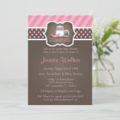 Chic Sugar and Spice Baby Shower Invitations 2 Kaart (Staand voorkant)