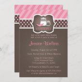Chic Sugar and Spice Baby Shower Invitations 2 Kaart (Voorkant / Achterkant)