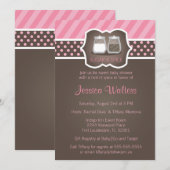 Chic Sugar and Spice Baby Shower-uitnodigingen Kaart (Voorkant / Achterkant)