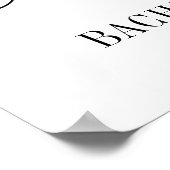 Chic Sunflower Burgundy Bachelorette Welcome Poster (Hoek)