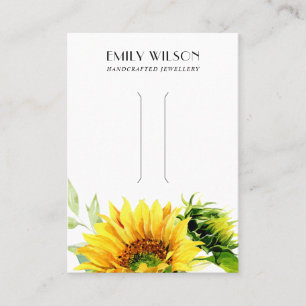 CHIC SUNFLOWER HERFST AUTUMN HAIR CLIP DISPLAY CAR VISITEKAARTJE
