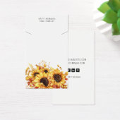 Chic Sunflower Ketting Display Kaarten Visitekaartje (Bureau)